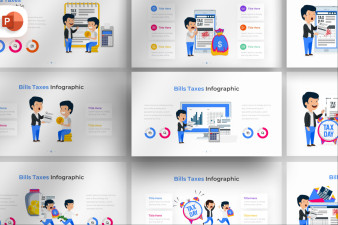 Bills Taxes PowerPoint Infographic Template
